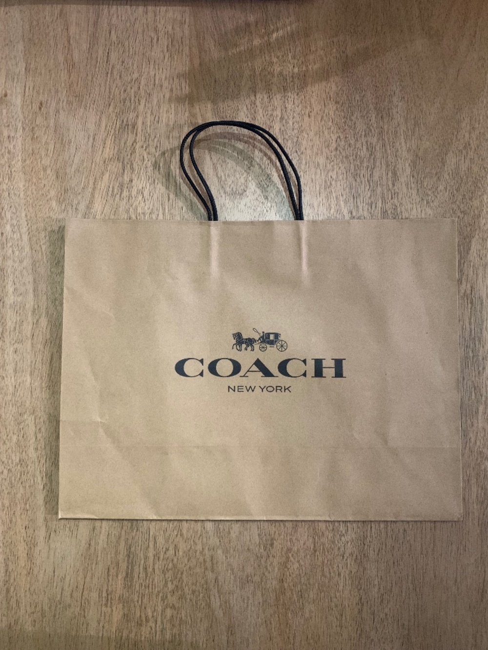 Coach Brown and black Paper reusable Gift Bag